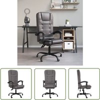 The Living Store - Bürostuhl mit Massagefunktion Grau Kunstleder - Massierender Bürostuhl - Ergonomischer Bürostuhl - Schreibtischstuhl The Living Store - Bürostuhl mit Massagefunktion Grau Kunstleder - Massierender Bürostuhl - Ergonomischer Bürostuhl - Schreibtischstuhl von THE LIVING STORE