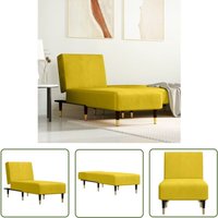 Chaiselongue Gelb Samt - Chaiselongue - Relaxsessel - Lounge Sessel - Samtcouch - Gelber Wohnbereich - The Living Store Chaiselongue Gelb Samt - Chaiselongue - Relaxsessel - Lounge Sessel - Samtcouch - Gelber Wohnbereich - The Living Store von THE LIVING STORE