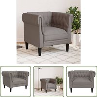 Chesterfield-Sessel Taupe Stoff - Chesterfield Sessel - Polsterstuhl - Lounge Chair - Lesesessel - Esszimmerstuhl - The Living Store Chesterfield-Sessel Taupe Stoff - Chesterfield Sessel - Polsterstuhl - Lounge Chair - Lesesessel - Esszimmerstuhl - The Living Store von THE LIVING STORE