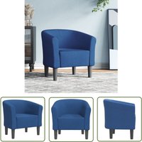 Clubsessel Blau Stoff - Moderner Sessel - Akzentstuhl - Lounge Chair - Blau Sofa - Wohnraum Dekoration - The Living Store von THE LIVING STORE