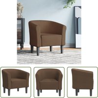 Clubsessel Braun Stoff - Moderner Sessel - Akzentstuhl - Wohnraum Dekoration - Gemütlicher Sessel - Lounge Sessel - The Living Store Clubsessel Braun Stoff - Moderner Sessel - Akzentstuhl - Wohnraum Dekoration - Gemütlicher Sessel - Lounge Sessel - The Living Store von THE LIVING STORE