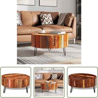 Couchtisch Altholz Massiv Rund - Couchtisch - Esszimmertisch - Wohnzimmerstil - Retro Design - Holzmöbel - The Living Store Couchtisch Altholz Massiv Rund - Couchtisch - Esszimmertisch - Wohnzimmerstil - Retro Design - Holzmöbel - The Living Store von THE LIVING STORE