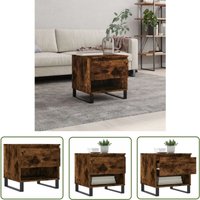 Couchtisch Räuchereiche 50x46x50 cm Holzwerkstoff - Couchtisch - Wohnzimmerstil - Holzmöbel - Dekorationsideen - Regal - The Living Store Couchtisch Räuchereiche 50x46x50 cm Holzwerkstoff - Couchtisch - Wohnzimmerstil - Holzmöbel - Dekorationsideen - Regal - The Living Store von THE LIVING STORE