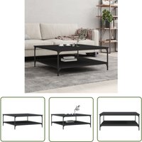 Couchtisch Schwarz 100x100x40 cm Holzwerkstoff - Couchtisch - Wohnzimmerstil - Schwarz - Holzwerkstoff - Eisen - The Living Store Couchtisch Schwarz 100x100x40 cm Holzwerkstoff - Couchtisch - Wohnzimmerstil - Schwarz - Holzwerkstoff - Eisen - The Living Store von THE LIVING STORE