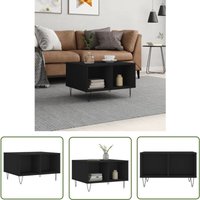 Couchtisch Schwarz 60x50x36,5 cm Holzwerkstoff - Couchtisch - Wohnzimmerstil - Holzmöbel - Schwarz - Stauraum - The Living Store Couchtisch Schwarz 60x50x36,5 cm Holzwerkstoff - Couchtisch - Wohnzimmerstil - Holzmöbel - Schwarz - Stauraum - The Living Store von THE LIVING STORE