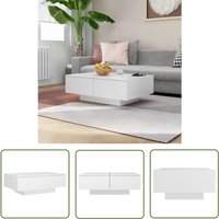 Couchtisch Weiß 90x60x31 cm Holzwerkstoff - Couchtisch - Wohnzimmerstil - Weißer Couchtisch - Beistelltisch - Holzwerkstoff Möbel - The Living Store Couchtisch Weiß 90x60x31 cm Holzwerkstoff - Couchtisch - Wohnzimmerstil - Weißer Couchtisch - Beistelltisch - Holzwerkstoff Möbel - The Living Store von THE LIVING STORE