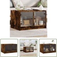 Couchtisch mit Glastüren Räuchereiche 68x50x42 cm - Couchtisch - Wohnzimmerschrank - Sideboard - Regal - Möbel - The Living Store Couchtisch mit Glastüren Räuchereiche 68x50x42 cm - Couchtisch - Wohnzimmerschrank - Sideboard - Regal - Möbel - The Living Store von THE LIVING STORE