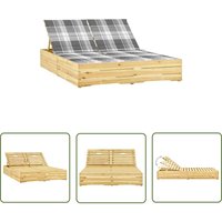 Doppel-Sonnenliege mit Auflagen Kiefernholz Imprägniert - Doppel-Sonnenliege - Gartenliege - Kiefernholz - Liegefläche - Outdoor Möbel - The Living Doppel-Sonnenliege mit Auflagen Kiefernholz Imprägniert - Doppel-Sonnenliege - Gartenliege - Kiefernholz - Liegefläche - Outdoor Möbel - The Living von THE LIVING STORE