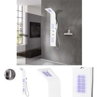 Duschpaneel Aluminium 20x44x130 cm Weiß - Badewannen- & Duschdüsen - The Living Store Duschpaneel Aluminium 20x44x130 cm Weiß - Badewannen- & Duschdüsen - The Living Store von THE LIVING STORE