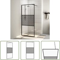 The Living Store - Duschwand für Begehbare Dusche mit Klarem esg Glas 100x195 cm - Duschwand - ESG-Glas - Sicherheitsglas - Duschkabine - Walk-in The Living Store - Duschwand für Begehbare Dusche mit Klarem esg Glas 100x195 cm - Duschwand - ESG-Glas - Sicherheitsglas - Duschkabine - Walk-in von THE LIVING STORE