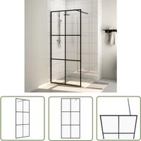 The Living Store - Duschwand für Begehbare Dusche mit Klarem esg Glas 90x195 cm - Duschwand - ESG-Glas - Sicherheitsglas - Aluminium - Transparente von THE LIVING STORE