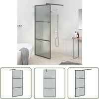 The Living Store - Duschwand für Walk-In Dusche 80x195 cm Dunkel esg Glas Schwarz - Duschabtrennung - Duschwand - ESG-Glas - Walk-in Dusche - Badmöbel The Living Store - Duschwand für Walk-In Dusche 80x195 cm Dunkel esg Glas Schwarz - Duschabtrennung - Duschwand - ESG-Glas - Walk-in Dusche - Badmöbel von THE LIVING STORE
