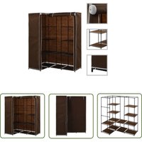 The Living Store - Eckkleiderschrank Braun 130 x 87 x 169 cm - Eckkleiderschrank - Kleiderschrank - Garderobe - Stauraum - Platzsparend von THE LIVING STORE