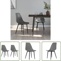 Esszimmerstühle 2 Stk. Grau pp - Esszimmerstühle - Stühle Grau - pp Stühle - Metallstühle - Moderne Stühle - The Living Store Esszimmerstühle 2 Stk. Grau pp - Esszimmerstühle - Stühle Grau - pp Stühle - Metallstühle - Moderne Stühle - The Living Store von THE LIVING STORE