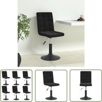 Esszimmerstühle 6 Stk. Drehbar Schwarz Samt - Drehstühle - Esszimmerstühle - Samtsessel - Schwarze Sessel - Stahlgestelle - The Living Store Esszimmerstühle 6 Stk. Drehbar Schwarz Samt - Drehstühle - Esszimmerstühle - Samtsessel - Schwarze Sessel - Stahlgestelle - The Living Store von THE LIVING STORE