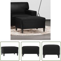 Fußhocker Schwarz 70x55x41 cm Kunstleder - Sitzsack - Hocker Schwarz - Fußhocker - Lounge Möbel - Wohnzimmer Deko - The Living Store Fußhocker Schwarz 70x55x41 cm Kunstleder - Sitzsack - Hocker Schwarz - Fußhocker - Lounge Möbel - Wohnzimmer Deko - The Living Store von THE LIVING STORE