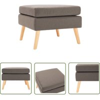 Fußhocker Taupe Stoff - Polsterhocker - Ottoman - Beistelltisch - Sofa Zubehör - Lounge Möbel - The Living Store Fußhocker Taupe Stoff - Polsterhocker - Ottoman - Beistelltisch - Sofa Zubehör - Lounge Möbel - The Living Store von THE LIVING STORE