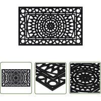 The Living Store Fußmatte Rechteckig 45x75 cm Gummi - Gummi Fußmatte - Eingangsmatte - Rutschfeste Matten - Hausmatte - Garderobe Matte The Living Store Fußmatte Rechteckig 45x75 cm Gummi - Gummi Fußmatte - Eingangsmatte - Rutschfeste Matten - Hausmatte - Garderobe Matte von THE LIVING STORE