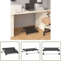 Fußstütze Schwarz 45x40x13,5 cm - Fußstütze - Ergonomischer Stuhl - Beinstütze - Schreibtischstuhl Zubehör - Rückenschmerz Linderung - The Living von THE LIVING STORE