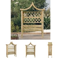 The Living Store - Garten-Pergola mit Dach und Bank Kiefernholz Imprägniert - Rosenbögen, Gitter & Pergolen - Grün The Living Store - Garten-Pergola mit Dach und Bank Kiefernholz Imprägniert - Rosenbögen, Gitter & Pergolen - Grün von THE LIVING STORE