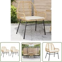 Gartenstühle 2 Stk. mit Kissen Braun Poly Rattan - Gartenstühle - Outdoor Möbel - Rattan Gartenmöbel - Gartenmöbel Set - Balkonmöbel - The Living Gartenstühle 2 Stk. mit Kissen Braun Poly Rattan - Gartenstühle - Outdoor Möbel - Rattan Gartenmöbel - Gartenmöbel Set - Balkonmöbel - The Living von THE LIVING STORE
