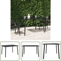 The Living Store - Gartentisch Anthrazit 110x80x71 cm Stahl - Gartentisch - Outdoortisch - Terrassenmöbel - Stahlttisch - Anthrazit von THE LIVING STORE