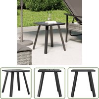 The Living Store - Gartentisch Anthrazit 34x34x38 cm Stahl - Gartentisch - Esszimmerset - Terrassenmöbel - Balkonmöbel - Außenbereich von THE LIVING STORE