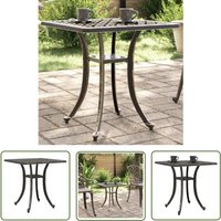 Gartentisch Bronzen 53x53x53 cm Aluminiumguss - Gartentisch - Balkontisch - Esszimmertisch - Außenmöbel - Alu Tisch - The Living Store Gartentisch Bronzen 53x53x53 cm Aluminiumguss - Gartentisch - Balkontisch - Esszimmertisch - Außenmöbel - Alu Tisch - The Living Store von THE LIVING STORE