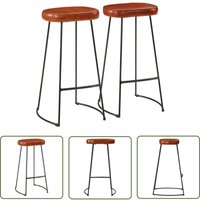 Gavin-Barhocker 2 Stk. 44x37,5x78 cm - Barhocker - Sitzhocker - Küche - Wohnzimmer - Garten - The Living Store von THE LIVING STORE