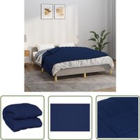 Gewichtsdecke Blau 140x200 cm 10 kg Stoff - Gewichtsdecke - Schlafdecke - Bettdecke - Schlafen - Entspannen - The Living Store von THE LIVING STORE