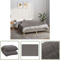 Gewichtsdecke Grau 150x200 cm 7 kg Stoff - Gewichtsdecke - Schlafhilfe - Stressabbau - Entspannung - Bettdecke - The Living Store von THE LIVING STORE