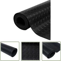 Gummi-Bodenmatte Antirutschmatte mit Punkten 2 x 1 m - Gummibodenmatte - Anti-Rutschmatte - Gummigrundfläche - Bodenschutzmatte - Industrieböden von THE LIVING STORE