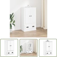 Highboard Weiß 60x35,5x103,5 cm Holzwerkstoff - Sideboard - Hochschrank - Wohnzimmermöbel - Weißer Schrank - Holzwerkstoffschrank - The Living Store Highboard Weiß 60x35,5x103,5 cm Holzwerkstoff - Sideboard - Hochschrank - Wohnzimmermöbel - Weißer Schrank - Holzwerkstoffschrank - The Living Store von THE LIVING STORE