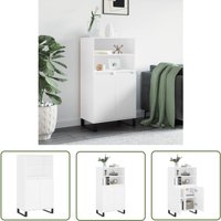 Highboard Weiß 60x36x110 cm Holzwerkstoff - Industriel Design - Wohnzimmermöbel - Regal - Aufbewahrung - Sideboard - The Living Store Highboard Weiß 60x36x110 cm Holzwerkstoff - Industriel Design - Wohnzimmermöbel - Regal - Aufbewahrung - Sideboard - The Living Store von THE LIVING STORE