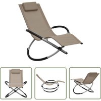 Kinder-Sonnenliege Stahl Taupe - Kindersonnenliege - Stahlsonnenliege - Gartenliege Für Kinder - Sonnenschirm Für Kinder - Außenliegestelle - The Kinder-Sonnenliege Stahl Taupe - Kindersonnenliege - Stahlsonnenliege - Gartenliege Für Kinder - Sonnenschirm Für Kinder - Außenliegestelle - The von THE LIVING STORE