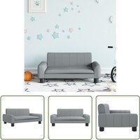 The Living Store - Kindersofa Hellgrau 70x45x30 cm Stoff - Kinder Sofa - Minisoofa - Sitzsack Für Kinder - Kuschel Sofa - Spielzeugsofa von THE LIVING STORE