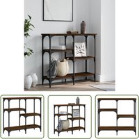 The Living Store - Konsolentisch Braun Eichen-Optik 80x29x75 cm Holzwerkstoff - Konsolentisch - Holzwerkstoff Tisch - Esszimmermöbel - Wohnraumdeko von THE LIVING STORE