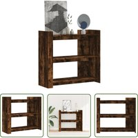 Konsolentisch Räuchereiche 100x35x90 cm Holzwerkstoff - Konsolentisch - Wohnzimmermöbel - Sideboard - Couchtisch - Holzmöbel - The Living Store von THE LIVING STORE