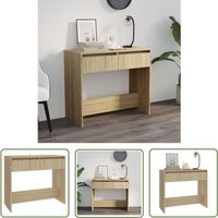 Konsolentisch Sonoma-Eiche 89x41x76,5 cm Holzwerkstoff - Konsolentisch - Wohnzimmermöbel - Flurtisch - Sideboard - Eiche Möbel - The Living Store Konsolentisch Sonoma-Eiche 89x41x76,5 cm Holzwerkstoff - Konsolentisch - Wohnzimmermöbel - Flurtisch - Sideboard - Eiche Möbel - The Living Store von THE LIVING STORE