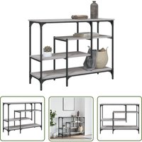Konsolentisch mit Ablagen Grau Sonoma 100x35x75 cm - Konsolentisch - Flurtisch - Sideboard - Wohnzimmerstil - Industriel Design - The Living Store von THE LIVING STORE