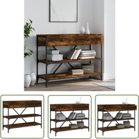 Konsolentisch mit Schubladen und Ablagen Räuchereiche - Konsolentisch - Wohnzimmermöbel - Sideboard - Holzschrank - Regal - The Living Store Konsolentisch mit Schubladen und Ablagen Räuchereiche - Konsolentisch - Wohnzimmermöbel - Sideboard - Holzschrank - Regal - The Living Store von THE LIVING STORE