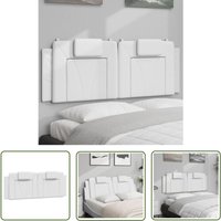 Kopfteil-Kissen Weiß 140 cm Kunstleder - Kopfteil - Bettwäsche - Schlafzimmer Dekoration - Bettkissen - Polsterung - The Living Store Kopfteil-Kissen Weiß 140 cm Kunstleder - Kopfteil - Bettwäsche - Schlafzimmer Dekoration - Bettkissen - Polsterung - The Living Store von THE LIVING STORE