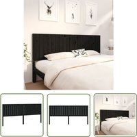 Kopfteil Schwarz 205,5x4x100 cm Massivholz Kiefer - Holz Kopfteil - Massives Kiefernholz - Schwarzes Kopfteil - Betthaupt - Rustikal - The Living Kopfteil Schwarz 205,5x4x100 cm Massivholz Kiefer - Holz Kopfteil - Massives Kiefernholz - Schwarzes Kopfteil - Betthaupt - Rustikal - The Living von THE LIVING STORE