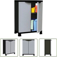 Kunststoffschrank 68x39x92 cm - Aufbewahrungsbox - Garderobe - Regal - Werkzeugschrank - Kunststoffeinrichtung - The Living Store von THE LIVING STORE