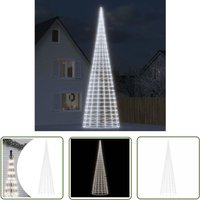 LED-Weihnachtsbaum für Fahnenmast 3000 LEDs Kaltweiß 800 cm - led Weihnachtsbaum - Weihnachtsdeko - Fahnenmast Beleuchtung - Außendeko - Winterdeko LED-Weihnachtsbaum für Fahnenmast 3000 LEDs Kaltweiß 800 cm - led Weihnachtsbaum - Weihnachtsdeko - Fahnenmast Beleuchtung - Außendeko - Winterdeko von THE LIVING STORE