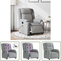 Massagesessel Elektrisch Hellgrau Stoff - Massage Stuhl - Elektrischer Massagesessel - Entspannungsstuhl - Fernsehsessel - Relaxsessel - The Living Massagesessel Elektrisch Hellgrau Stoff - Massage Stuhl - Elektrischer Massagesessel - Entspannungsstuhl - Fernsehsessel - Relaxsessel - The Living von THE LIVING STORE