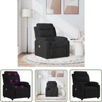 Massagesessel Schwarz Samt - Samtsofa - Relaxsessel - Massage Sessel - Fernsehsessel - Bequeme Lounge Chair - The Living Store Massagesessel Schwarz Samt - Samtsofa - Relaxsessel - Massage Sessel - Fernsehsessel - Bequeme Lounge Chair - The Living Store von THE LIVING STORE