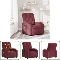 Massagesessel Weinrot Stoff - Massage Stuhl - Relaxstuhl - Fernsehsessel - Wohnzimmersessel - Bequeme Sessel - The Living Store Massagesessel Weinrot Stoff - Massage Stuhl - Relaxstuhl - Fernsehsessel - Wohnzimmersessel - Bequeme Sessel - The Living Store von THE LIVING STORE