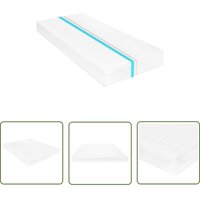 Matratze 180 x 200 cm 7 Zonen pu Schaum 16 cm H2 H3 - Matratze - Doppelbett - Schaummatratze - 7-Zonen-Matratze - PU-Schaum - The Living Store von THE LIVING STORE