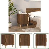 Nachttisch Braun Eichen-Optik Holzwerkstoff - Nachttisch - Beistelltisch - Wohnzimmermöbel - Esszimmermöbel - Holzmöbel - The Living Store Nachttisch Braun Eichen-Optik Holzwerkstoff - Nachttisch - Beistelltisch - Wohnzimmermöbel - Esszimmermöbel - Holzmöbel - The Living Store von THE LIVING STORE